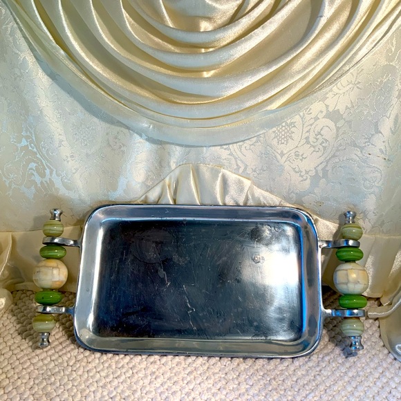 Other - METAL & MARBLE SERVING TRAY